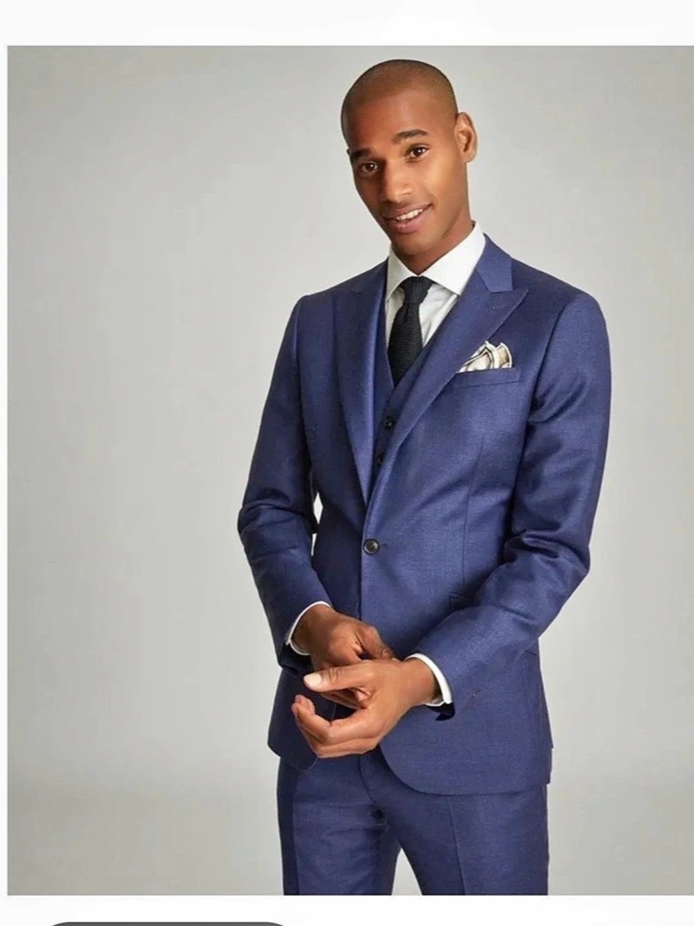 Reiss Christopher Super 130s Zignone Wool Lighweight slim fit Blazer Coat Sz 44